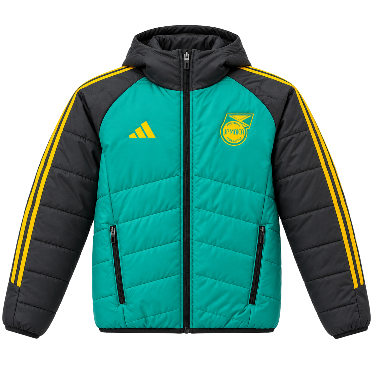Adidas Jamaica Football Federation „Turquoise / Black / Yellow” – Verde | IS5661