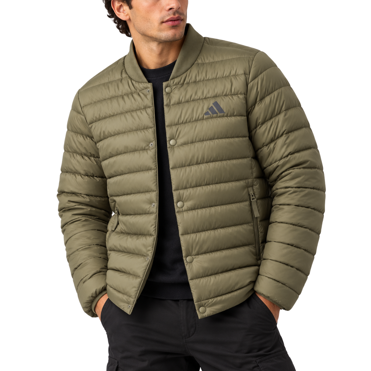Adidas Quilted Jacket – Kaki | JD1072