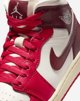 Air Jordan 1 Mid "Mystic Hibiscus" -Bordo | BQ6472-119