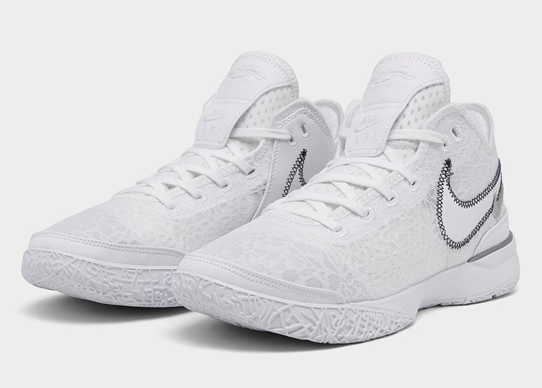 Nike Zoom Lebron Ghete de Baschet – Alb | DR8784-101