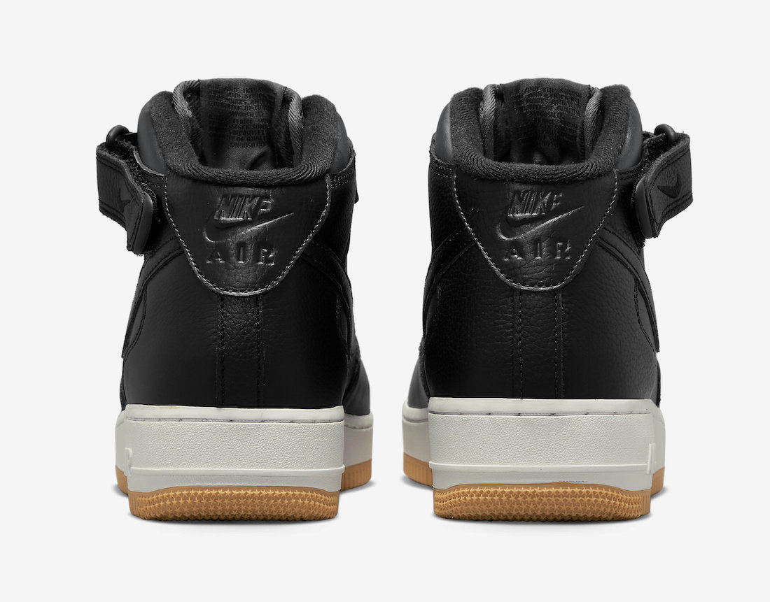 Nike Air Force 1 Mid “Black Gum” – Alb | DV7585-001