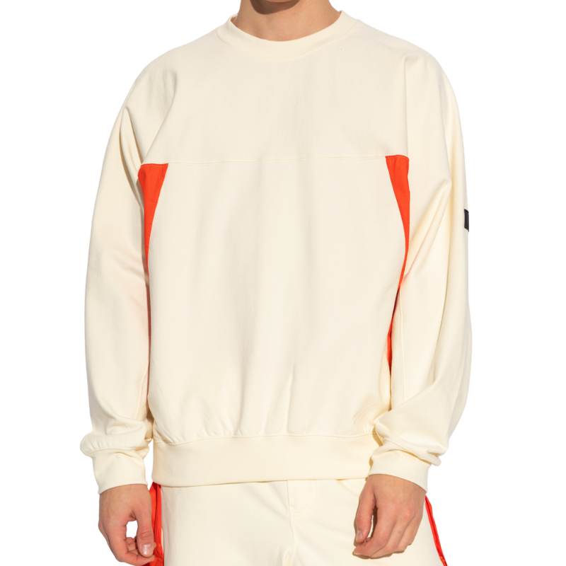 Adidas Y-3 Logo Patch Crewneck Sweater Crem Orange – Crem | HZ8812