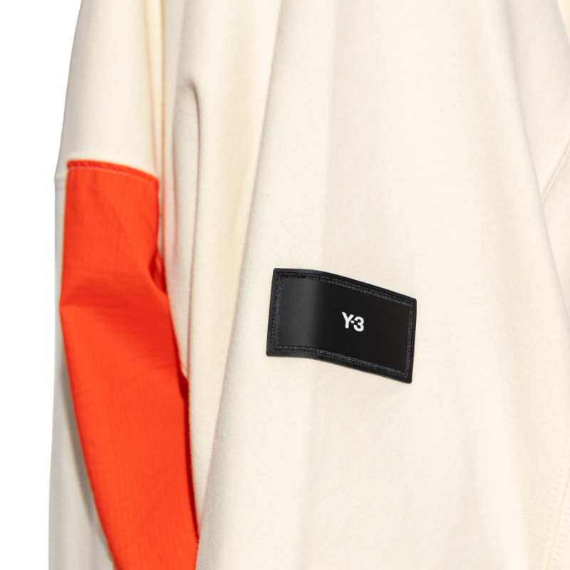 Adidas Y-3 Logo Patch Crewneck Sweater Crem Orange – Crem | HZ8812