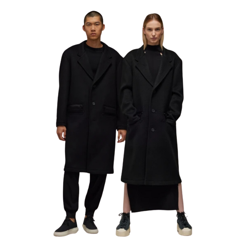 Adidas Y-3 Palton Din Lână cu Croială Tailored - Negru – Negru | IP5593