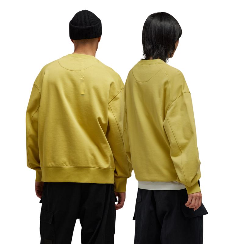 Adidas Pulover Y-3 Crew Din Terry Din Bumbac Organic - Galben – Galben | IP7696