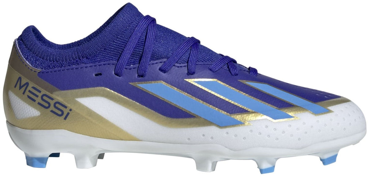Adidas x Crazyfast League FG J Messi Acc Ghete de Fotbal Profesionale pentru Copii - Albastru | ID0714