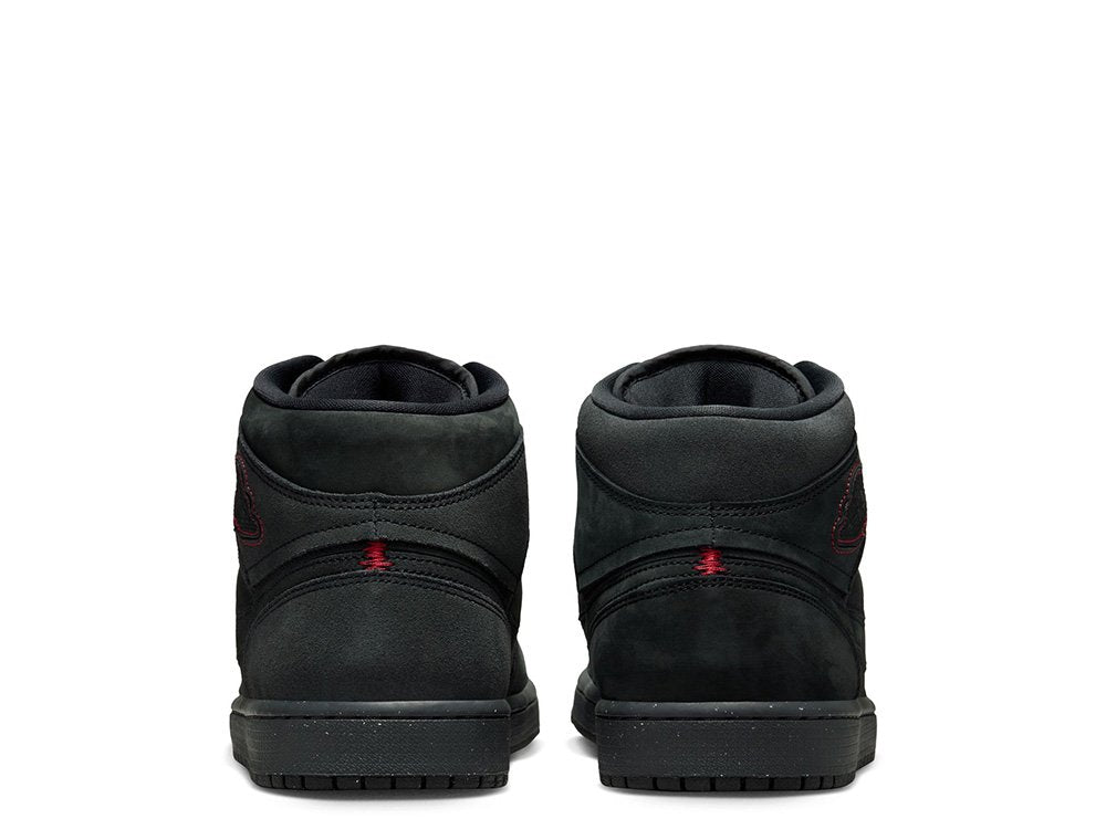 Air Jordan 1 Mid SE Craft 'Dark Smoke Grey' Pantofi Casual de Strada – Negru | FD8634-001