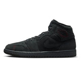 Air Jordan 1 Mid SE Craft 'Dark Smoke Grey' Pantofi Casual de Strada – Negru | FD8634-001