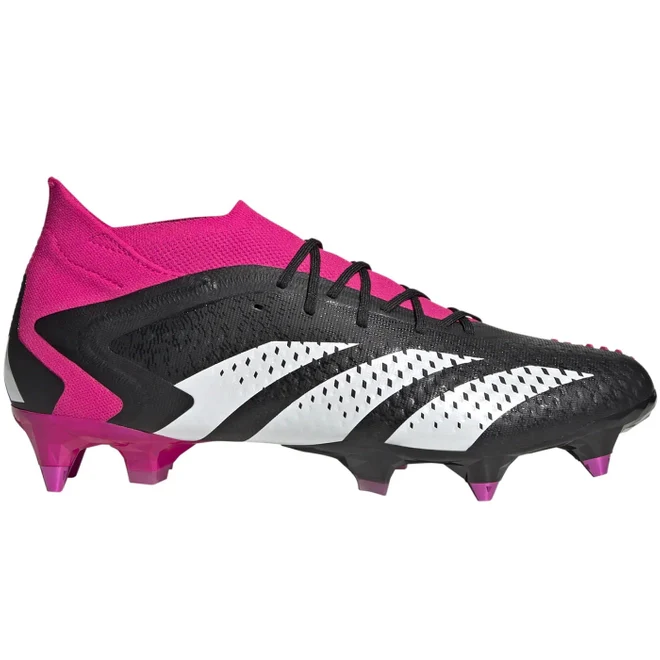 Adidas Predator Accuracy.1 SG Acc Ghete de Fotbal Profesionale pentru Copii - Negru/Roz | GW4578