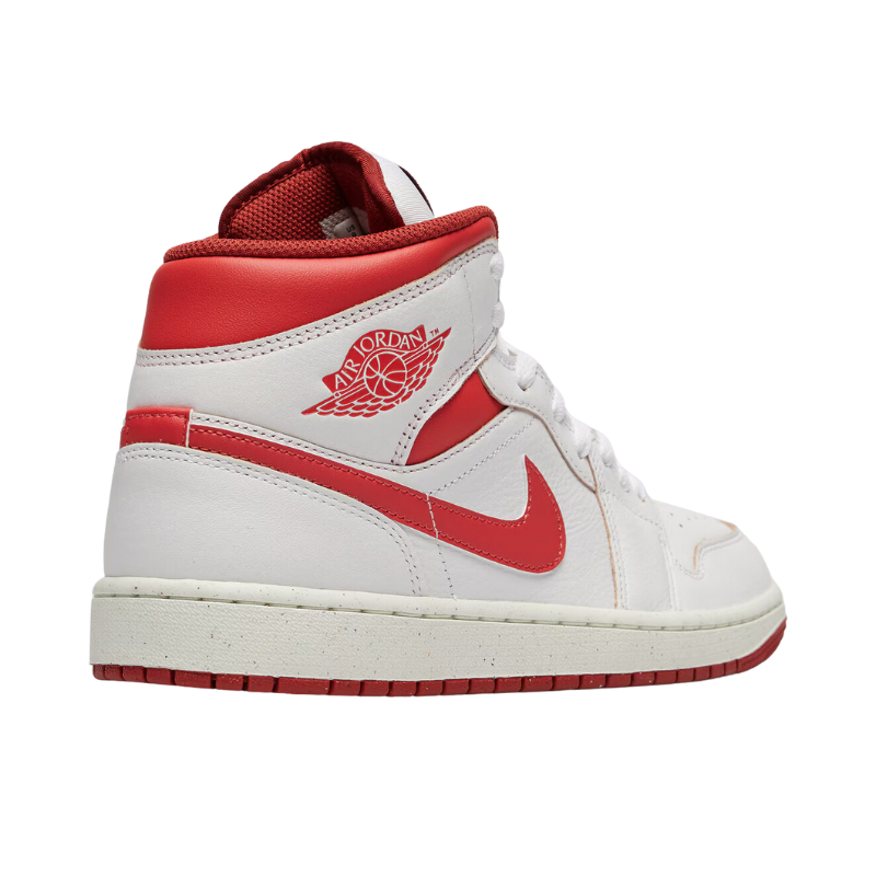 Air Jordan 1 Mid SE - White Dune Red Pantofi Casual de Strada | FJ3458-160