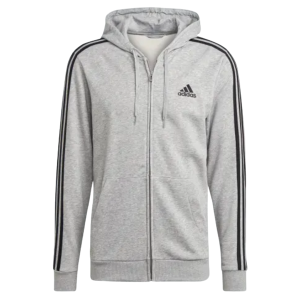 Adidas Essentials French Terry 3-Stripes - Gri | GK9034