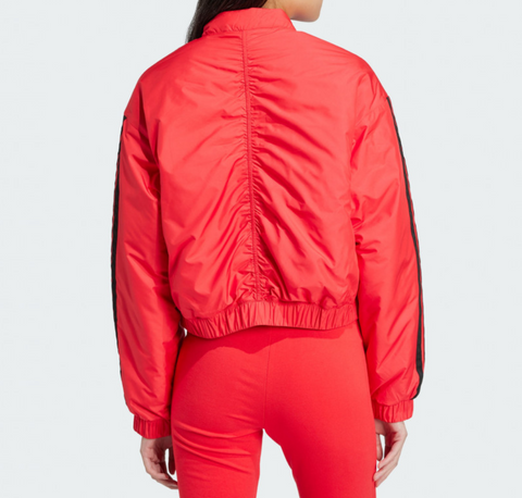 ADIDAS – Geacă Bomber Essentials 3-Stripes Pure Ruby – Cod JP1724