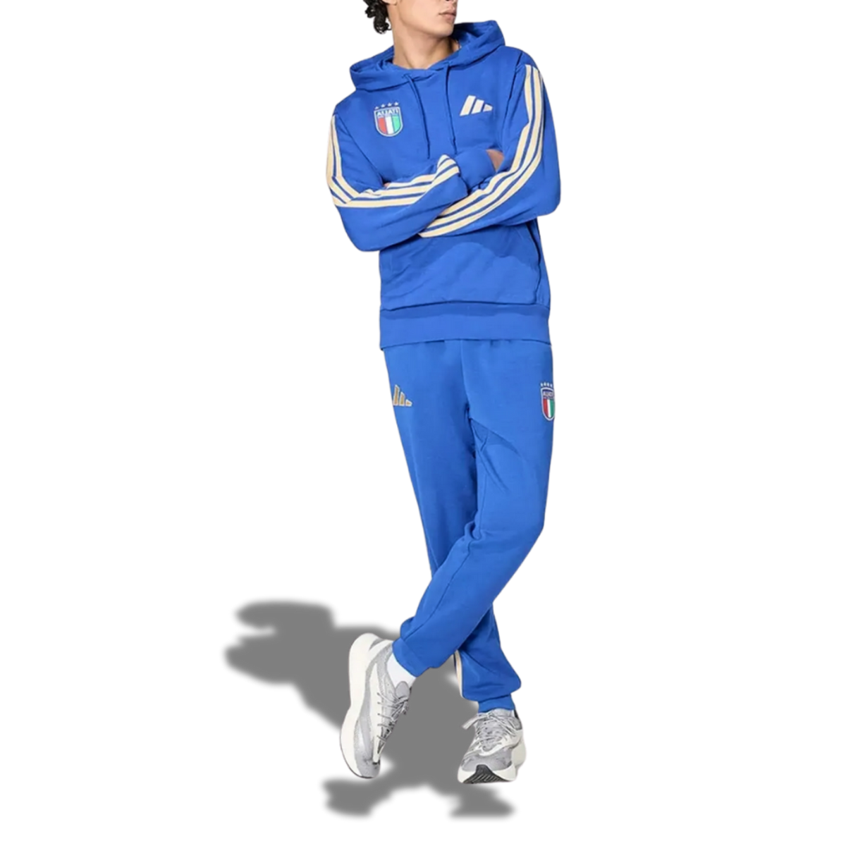 Adidas Italia 2026 DNA Hanorac – Albastru | JY9661