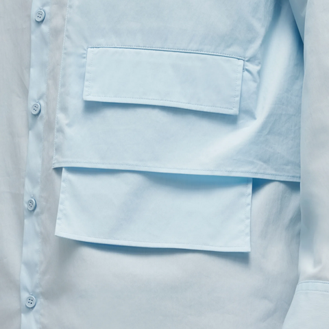 ADIDAS Y-3 – Cămașă cu mânecă lungă „Ice Blue” – Cod IV5834