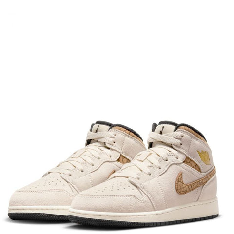 NIKE AIR JORDAN 1 MID SE "BROWN ELEPHANT" – Pantofi casual de stradă – Cod DZ5369-102