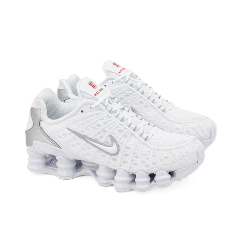 NIKE SHOX TL "White Metallic Silver" - Pantofi casual/sport de strada – Cod AR3566-100