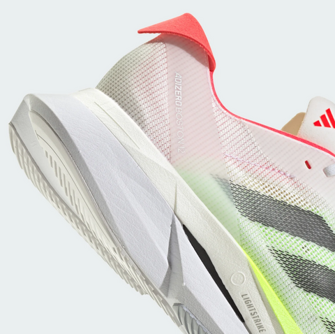 Adidas Adizero Boston 12 "White Core Lucid Red" | JQ2554