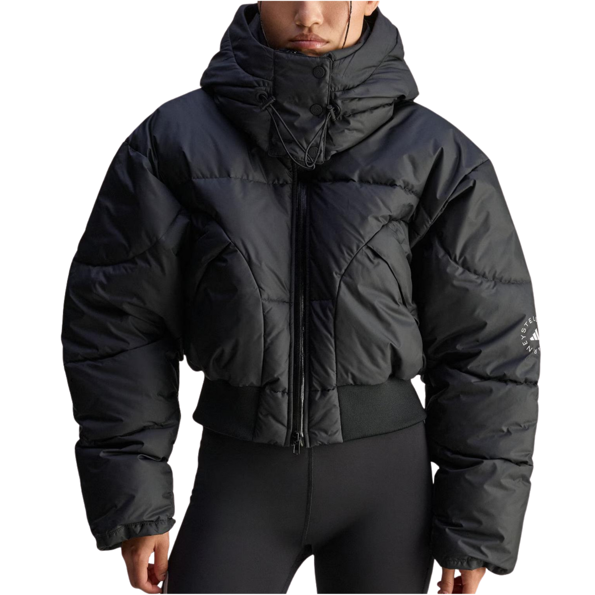 Adidas by Stella McCartney Cropped Padded Winter Jacket – Negru | JW2027