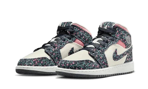 Air Jordan 1 Mid Floral Canvas | FJ3451-001
