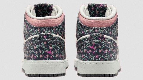 Air Jordan 1 Mid Floral Canvas | FJ3451-001