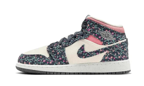 Air Jordan 1 Mid Floral Canvas | FJ3451-001