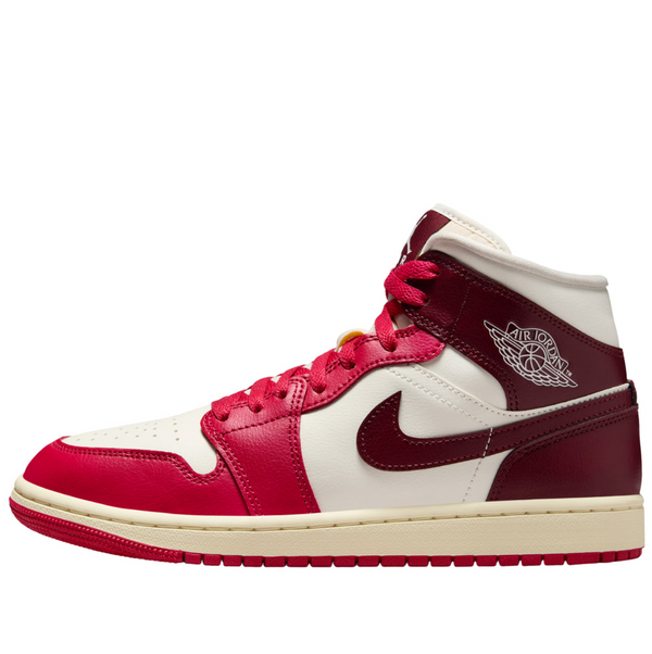 Air Jordan 1 Mid "Mystic Hibiscus" -Bordo | BQ6472-119