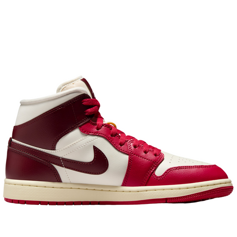 Air Jordan 1 Mid "Mystic Hibiscus" -Bordo | BQ6472-119