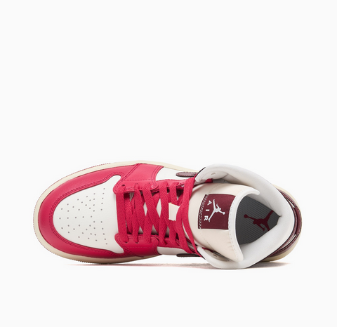 Air Jordan 1 Mid "Mystic Hibiscus" -Bordo | BQ6472-119