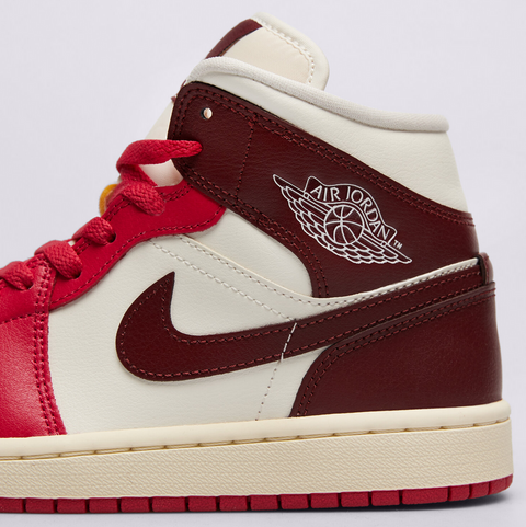 Air Jordan 1 Mid "Mystic Hibiscus" -Bordo | BQ6472-119