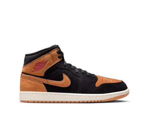 Air Jordan 1 Mid SE "Black Flax" - Negru/Maro | HV4091-002