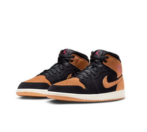 Air Jordan 1 Mid SE "Black Flax" - Negru/Maro | HV4091-002