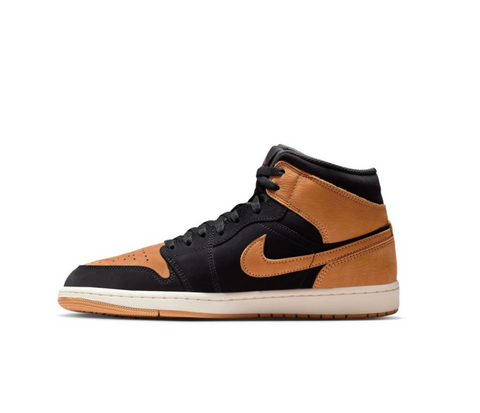 Air Jordan 1 Mid SE "Black Flax" - Negru/Maro | HV4091-002