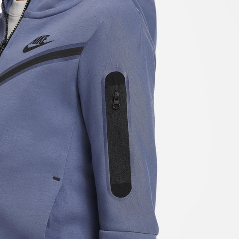 Nike Sportswear Tech Fleece Full‑zip Hoodie  Copii  ‑078 – Albastru | CU9223
