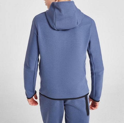 Nike Sportswear Tech Fleece Full‑zip Hoodie  Copii  ‑078 – Albastru | CU9223