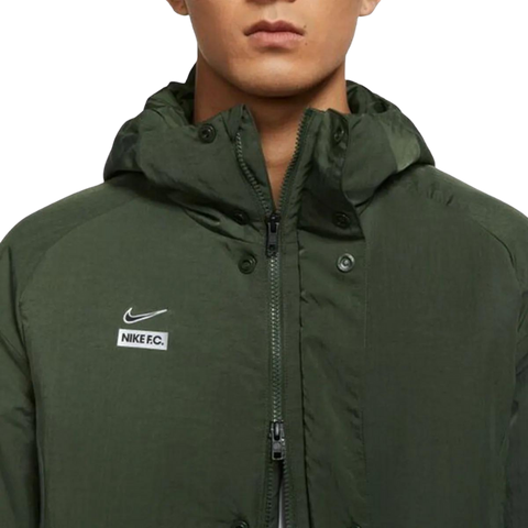 Nike - Jachetă cu Glugă M Nk Fc Sideline Jkt – Verde | DJ0991-335