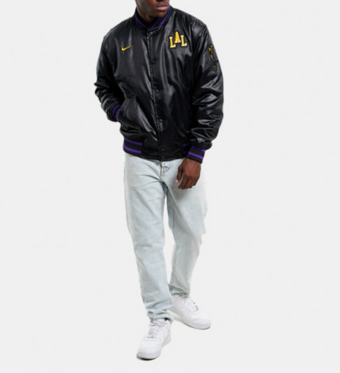 NIKE NBA SHOWTIME SATIN LOS ANGELES LAKERS – Geacă City Edition – Cod DX9495-010