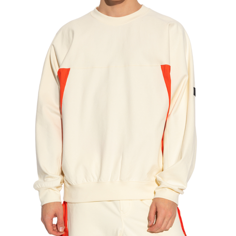Adidas Y-3 Logo Patch Crewneck Sweater Crem Orange – Crem | HZ8812