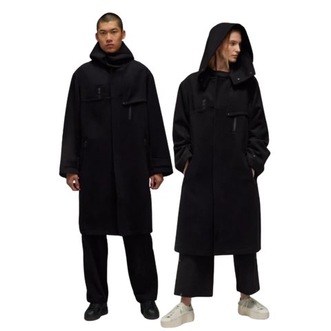Adidas Y-3 Palton Din Lână - Negru – Negru | IL2163