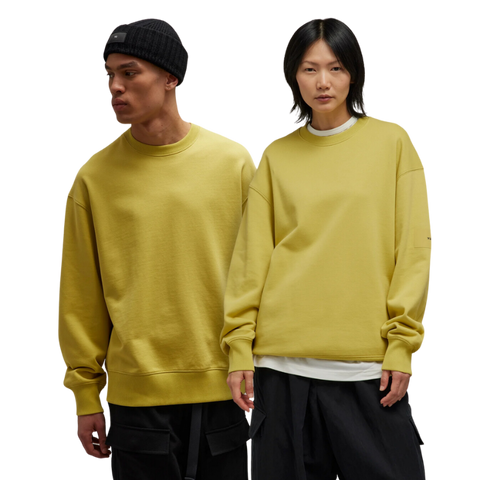 Adidas Pulover Y-3 Crew Din Terry Din Bumbac Organic - Galben – Galben | IP7696