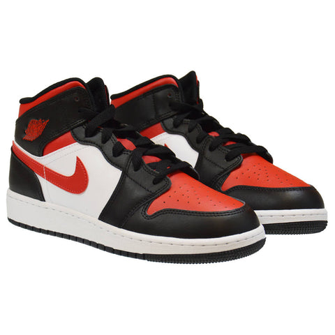 Nike Jordan 1 Mid GS Pantofi Casual de Strada  554725-201 – Alb | 554725-201