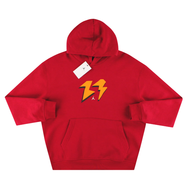 Nike Air Jordan Flight MVP Pullover Hoodie - Rosu | FB7021-619