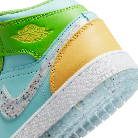 NIKE Air Jordan 1 Mid Recycled Grind - cod DX4368-400