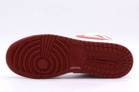 Air Jordan 1 Mid SE GS “White Dune Red” – Alb | FJ3464-160
