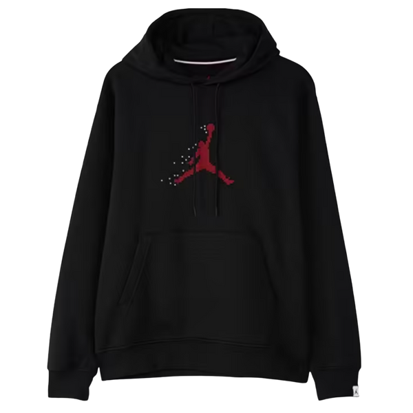 Nike Jordan Essentials Festive Fleece Pullover Unisex Hoodie - Negru | FD7465-010