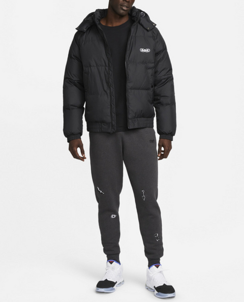 Nike Lebron - Geacă de Iarnă Din Puf Pentru Baschet – Negru | DQ6140-010