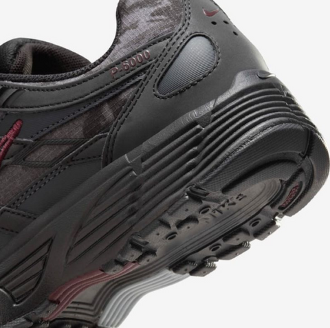 NIKE P-6000 "Black & Burgundy Crush" – Pantofi casual de stradă – Cod HQ4054-001