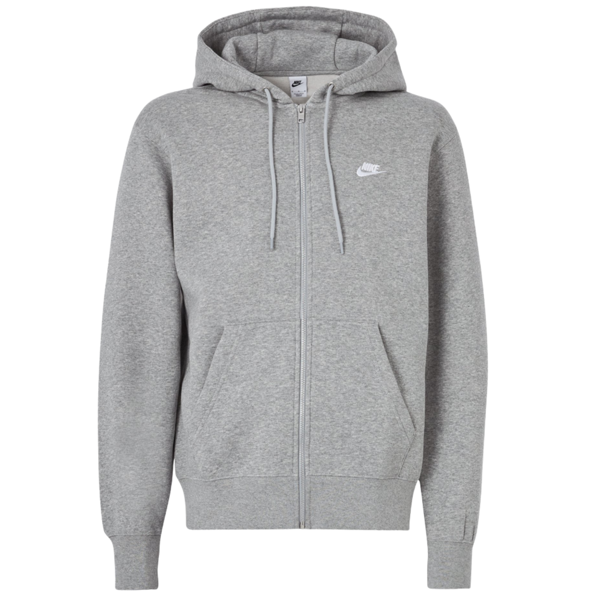 Nike Swoosh Logo Zip-Up Hoodie - Gri | 521573-063