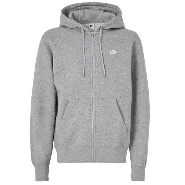 Nike Swoosh Logo Zip-Up Hoodie - Gri | 521573-063