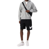 Nike Swoosh Logo Zip-Up Hoodie - Gri | 521573-063