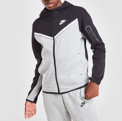 Nike Sportswear Tech Fleece Full‑zip Hoodie  Copii  ‑078 – Albastru | CU9223
